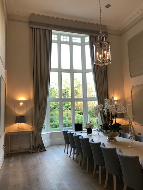 Finished-bespoke-hand-made-curtains-for-dining-room-in-Ascot-Berkshire
